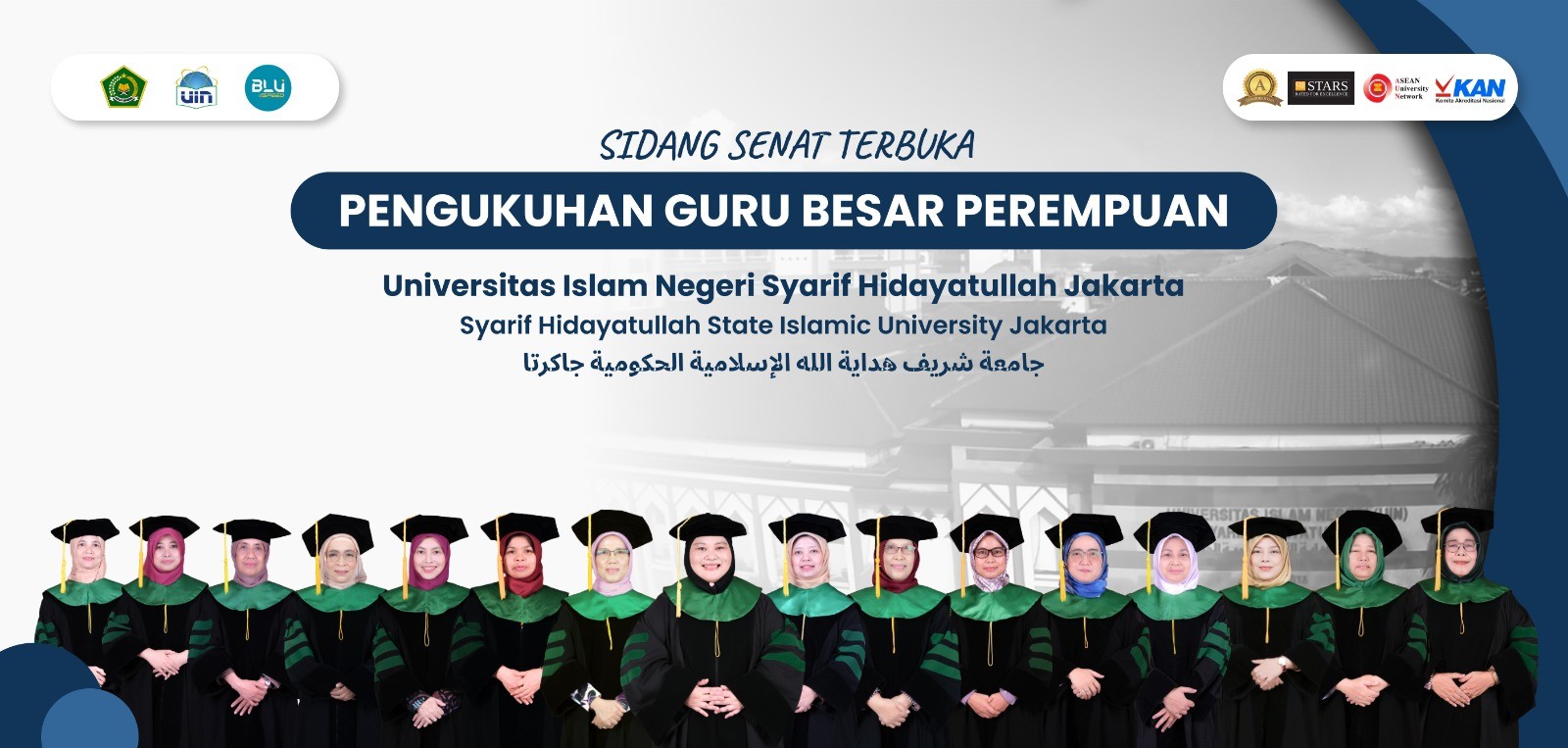 Luar Biasa, UIN Jakarta Kukuhkan 16 Guru Besar Perempuan