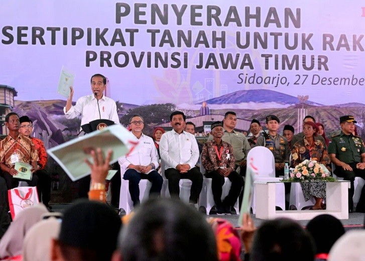Presiden Dorong Urusan Sertifikat Tanah Selesai pada Tahun Depan