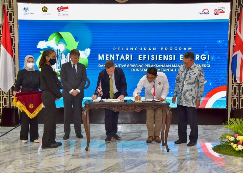 Reduksi Emisi GRK, RI - Inggris Luncurkan Program MENTARI Efisiensi Energi