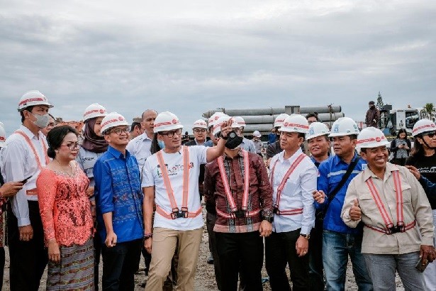 Menparekraf Tinjau Kesiapan Infrastruktur F1H2O di Balige Toba Sumut