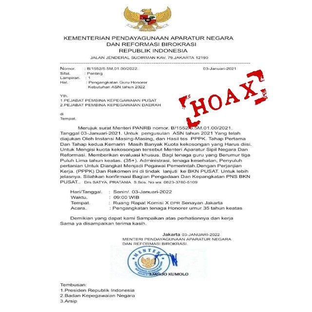 Waspada Surat Palsu Pengangkatan Tenaga Guru