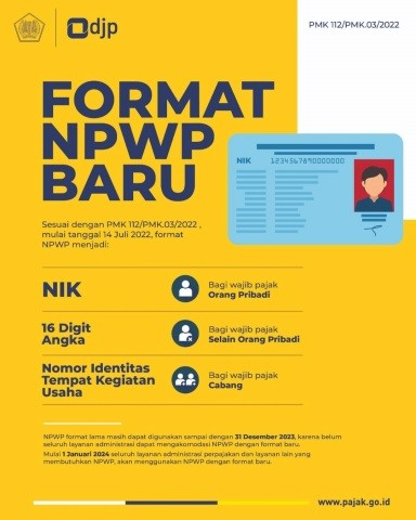 Resmi Diluncurkan Ini Format Baru NPWP