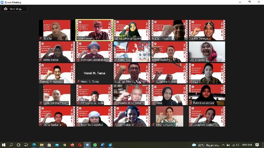 STIKOM InterStudi Gelar Upacara Virtual Hari Kemerdekaan Ke 76