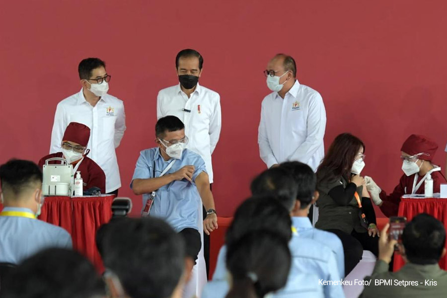 Vaksinasi Gotong Royong Percepat Pemulihan Ekonomi Nasional